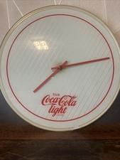 Coca-Cola Wanduhr, Kunststoff Ø ca. 35 cm Weiß