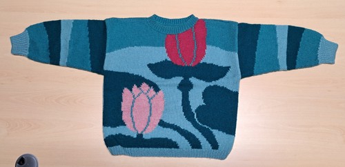 Pullover tulpen wolle - pullover,