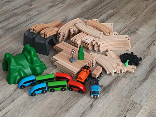 Holz eisenbahn schienen set - holz,