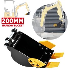 ~Tieflöffel Baggerschaufel Baggerlöffel für Minibagger 200mm M14 Grabenräumer DE