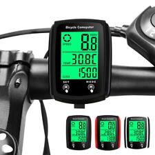 Wasserdichter kabelgebundener LCD Digital Fahrradcomputer Fahrrad Tachometer'`,
