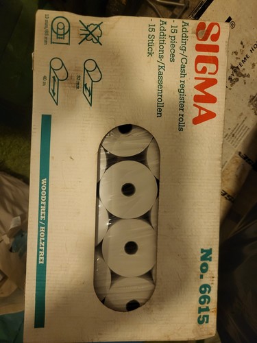 12x kassenrolle bonrolle weiß - 12x,
