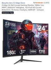 Z-Edge 24” Curved Gaming