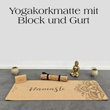 Neu* Yogakorkmatte mit Block