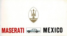PROSPEKT:   MASERATI   " MEXICO "   (4200 / 4700 ccm  ,  260 / 290 PS) - 1968 !!