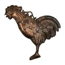 Antike Votivgabe - Tiere  / Hahn - Blech Silberblech