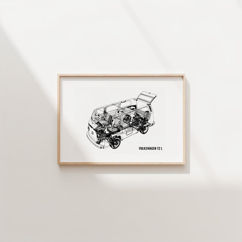 Bulli poster druck - , auto