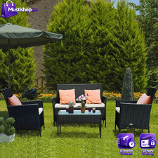 Rattan-Gartenmöbel-Set