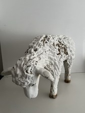 Vintage große handbemalte