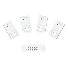 Funksteckdose Innen Funkschaltset InDoor 5tlg 3.680W Fernbedienung Funkschalter