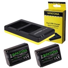 2x Ersatz Akku NP-FW50 1030mAh