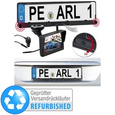 Lescars Funk-HD-Rückfahrkamera in Nummernschildhalter, Versandrückläufer