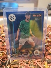 Topps Merlin Lewis Miley Newcastle Blue Refractor 33/75