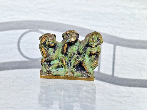 Hübsche vintage figur bronze - figur,