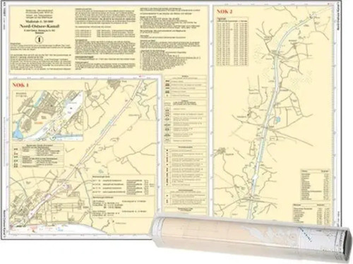 Einzelkarte nord ostsee - einzelkarte, nord-ostsee-kanal