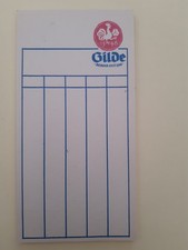 Gilde Brauerei Hannover - Kellnerzettelblock