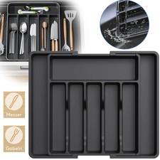 Besteckkasten für Schubladen,Kunststoff Besteckeinsatz,Besteckschublade Einsatz