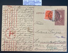 1942 Budapest Hungary Postcard