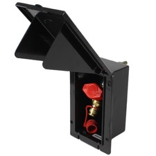 Gas Gassteckdose Außensteckdose Wohnmobil Wohnwagen Caravan rechteck schwarz