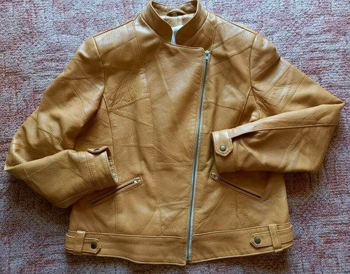 Lederjacke - , (echtleder)