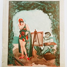 Vintage Art Deco Druck 1929