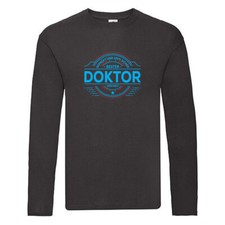 100 % Sicher:  Doktor | Doktorand | Doktortitel Long Sleeve Schwarz