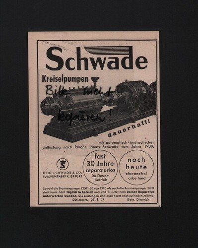 Erfurt werbung 1941 otto - werbung,