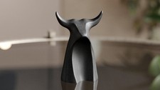 Bull Head Skulptur Deko