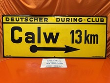 Original Emailschild Deutscher Touring Club Calw Ferro Dold 100 x 41 cm um 1940