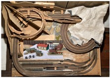 Modelleisenbahn Roco H0 und H0e Gleichstrom, Komplettanlage, viel Zubehör