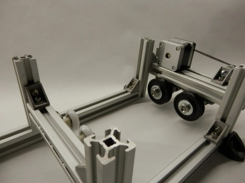 K40 laser cutter - rotary, axis
