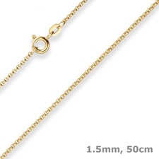 1,5mm Erbskette Goldkette