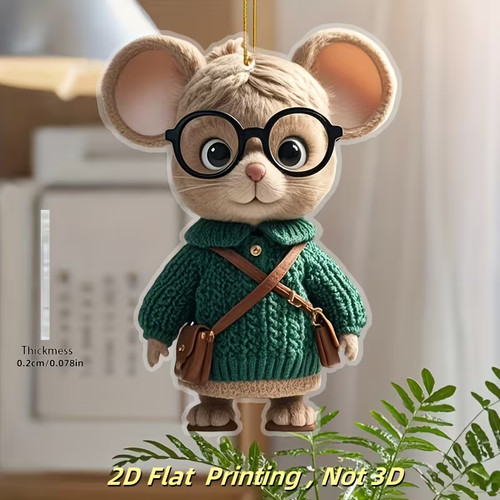 Lustige maus mit brille - lustige,