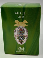 Hutschenreuther " Das Ei Osterei Jahres-Ei  2007 " Ei aus Glas EAN 4011699808972