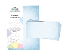 Briefpapier + Briefumschläge blau Briefbogen für Einladungen Hochzeit Geburtstag