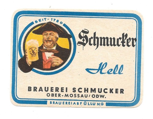 Bieretikett brauerei schmucker - brauerei,