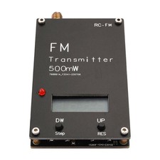Hochleistungs Stereo Transmitter für UKW-Sendungen 500mW Ausgang LCD Display