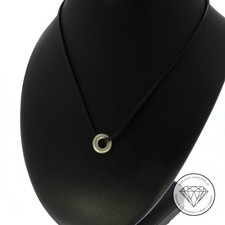 Original BUNZ Ring Kreis Anhänger 950 Platin dezent puristisch unisex xxyy