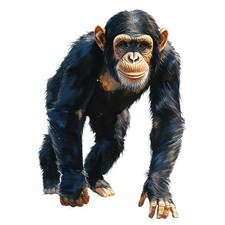 8x sticker chimpanzee car