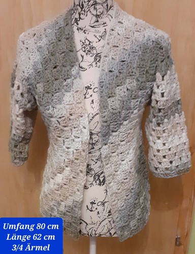 Jacke cardigan ärmel gr - 3/4,