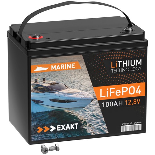Exakt lifepo4 100ah 12v - exakt,