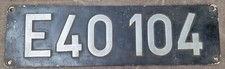Original - Lokschild -  DB E40