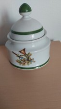 Hübsche Zuckerdose mit Deckel  von Seltmann Weiden  - Modell Renate (87)
