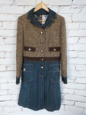 D&G Dolce&Gabbana Damen Mantel Trench Coat I44 D36/38 Schurwolle Jeans Herbst