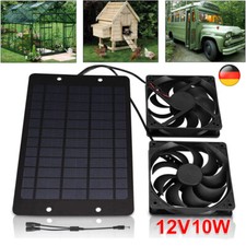 12V Solar Abluftventilator