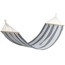 Hängematte Hängeliege Stabhängematte Outdoor streifen 200 x 80 cm