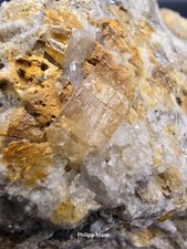 Topas mit Quarz Vom Schneckenstein Vogtland