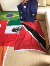 Sammlung Flaggen Fahnen international Australien Türkei Japan, ca. 25 Stück