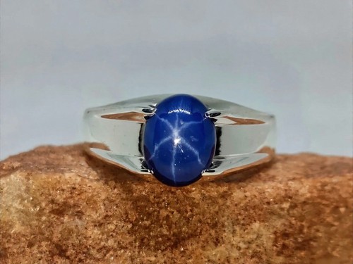 Blauer stern saphir - blauer, herren