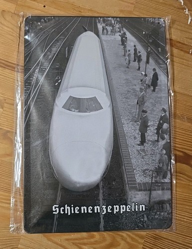 Schienenzeppelin blechschild - schienenzeppelin,
